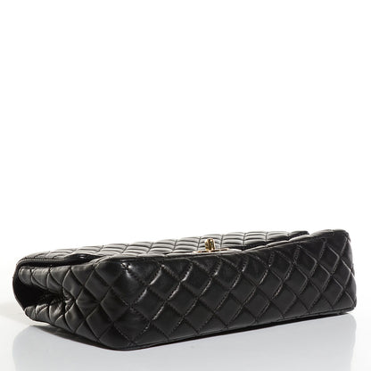 Chanel Lambskin Quilted Valentine Charms Medium Single Flap Black 4 of 8