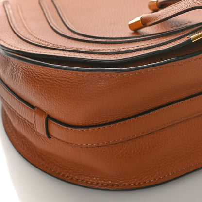 Chloe Calfskin Medium Marcie Round Crossbody Bag Tan 7 of 8