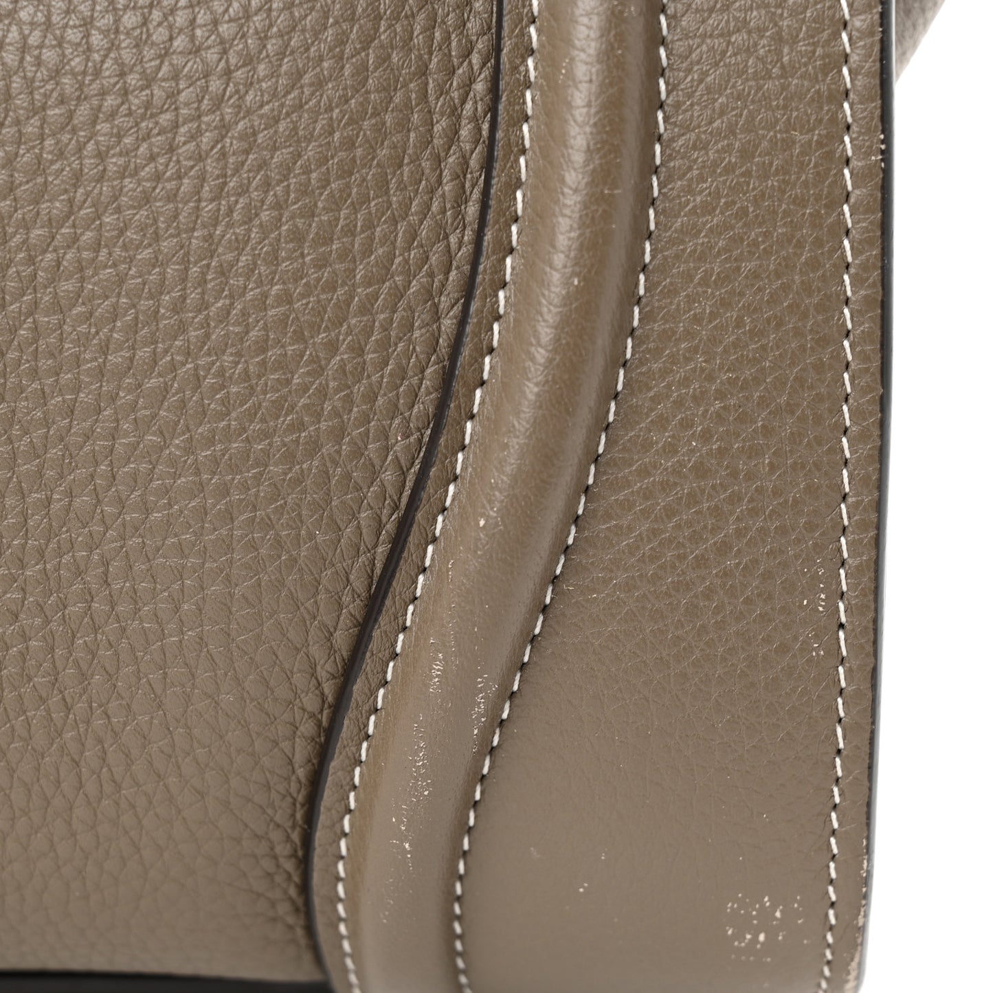 Drummed Calfskin Mini Luggage Souris