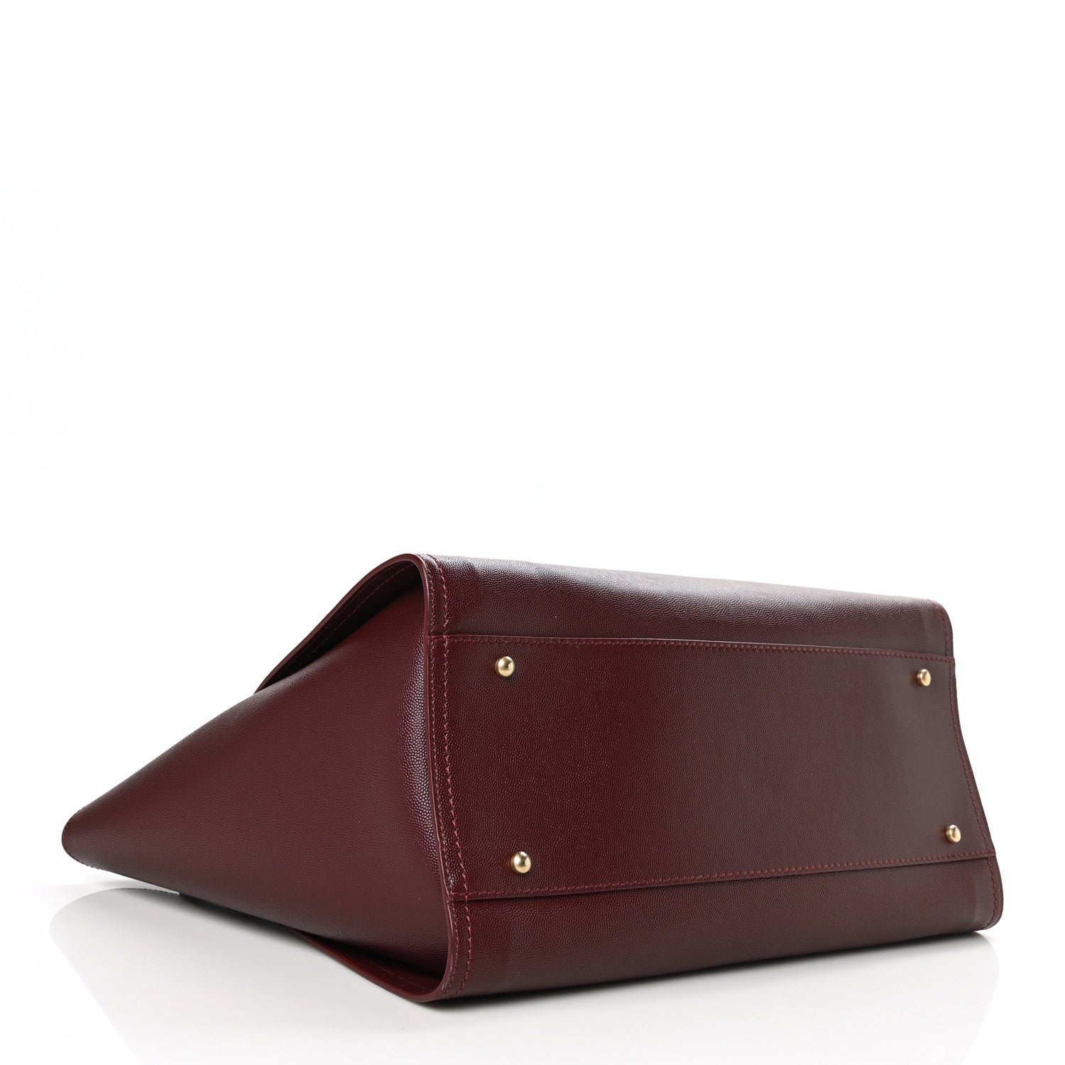 Chanel Caviar Medium Studded Deauville Tote Burgundy 4 of 8