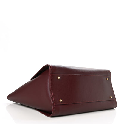 Chanel Caviar Medium Studded Deauville Tote Burgundy 4 of 8
