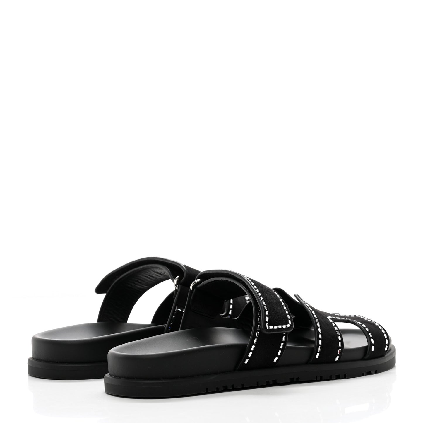 Suede Crystal Womens Chypre Sandals 38 Black