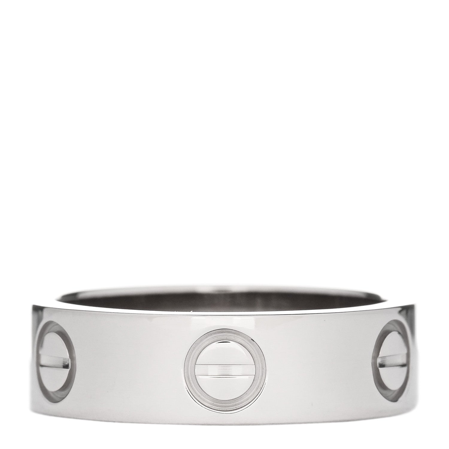 Cartier 18K White Gold 5.5mm LOVE Ring 52 6 3 of 4