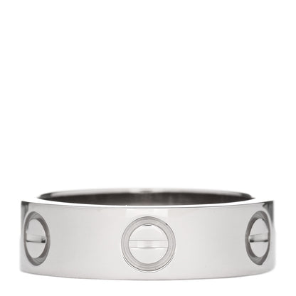 Cartier 18K White Gold 5.5mm LOVE Ring 52 6 3 of 4