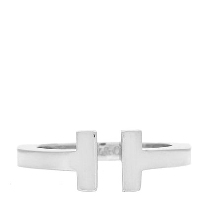 Tiffany Sterling Silver T Square Ring 53 6.5 1 of 4