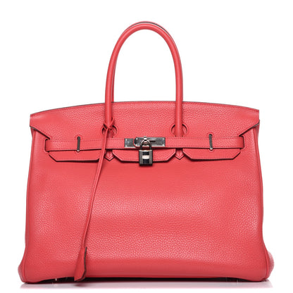 Hermes Taurillon Clemence Birkin 35 Bougainvillea 1 of 24