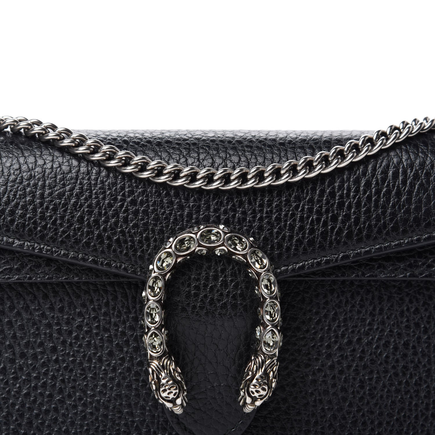 Gucci Calfskin Super Mini Dionysus Shoulder Bag Black 9 of 9