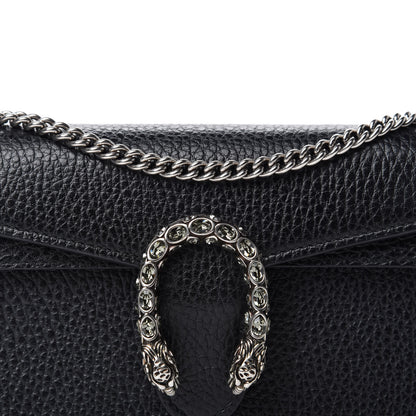Gucci Calfskin Super Mini Dionysus Shoulder Bag Black 9 of 9
