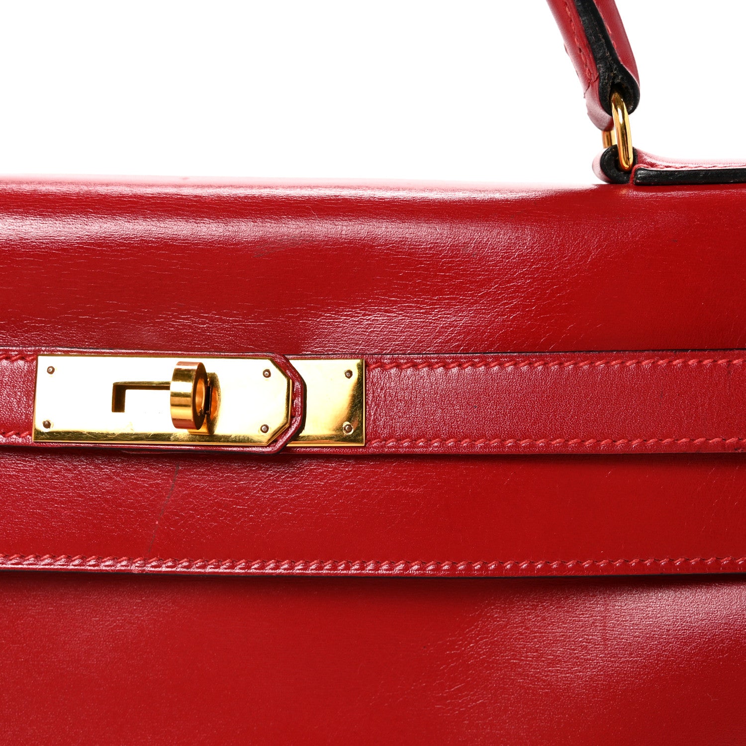 Hermes Box Kelly Retourne 32 Rouge Vif 13 of 17