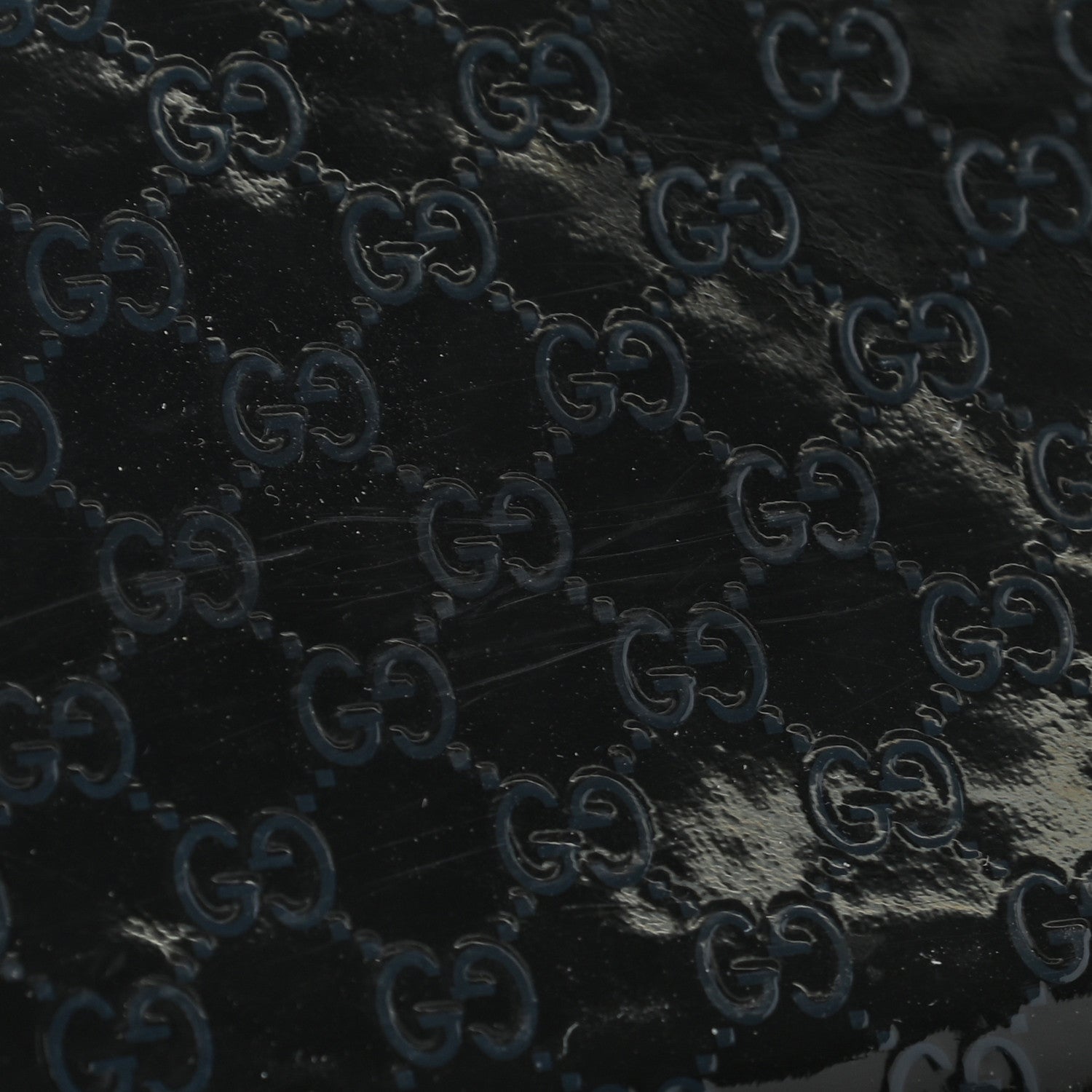 Gucci Patent Microguccissima Bi-Fold Wallet Blue 10 of 11