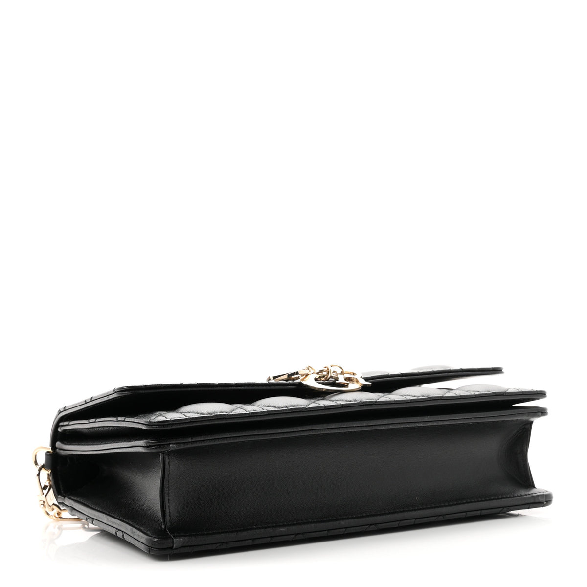 Lambskin Cannage My Dior Top Handle Bag Black