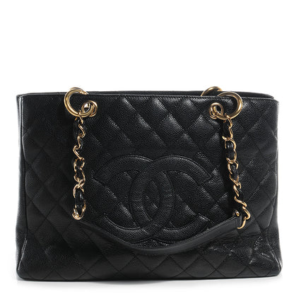 Chanel Caviar Grand Shopping Tote GST Black 1 of 7
