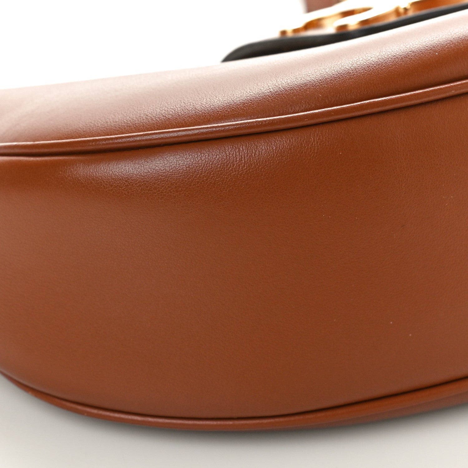 Celine Smooth Calfskin Medium Strap Ava Triomphe Shoulder Bag Tan 9 of 10