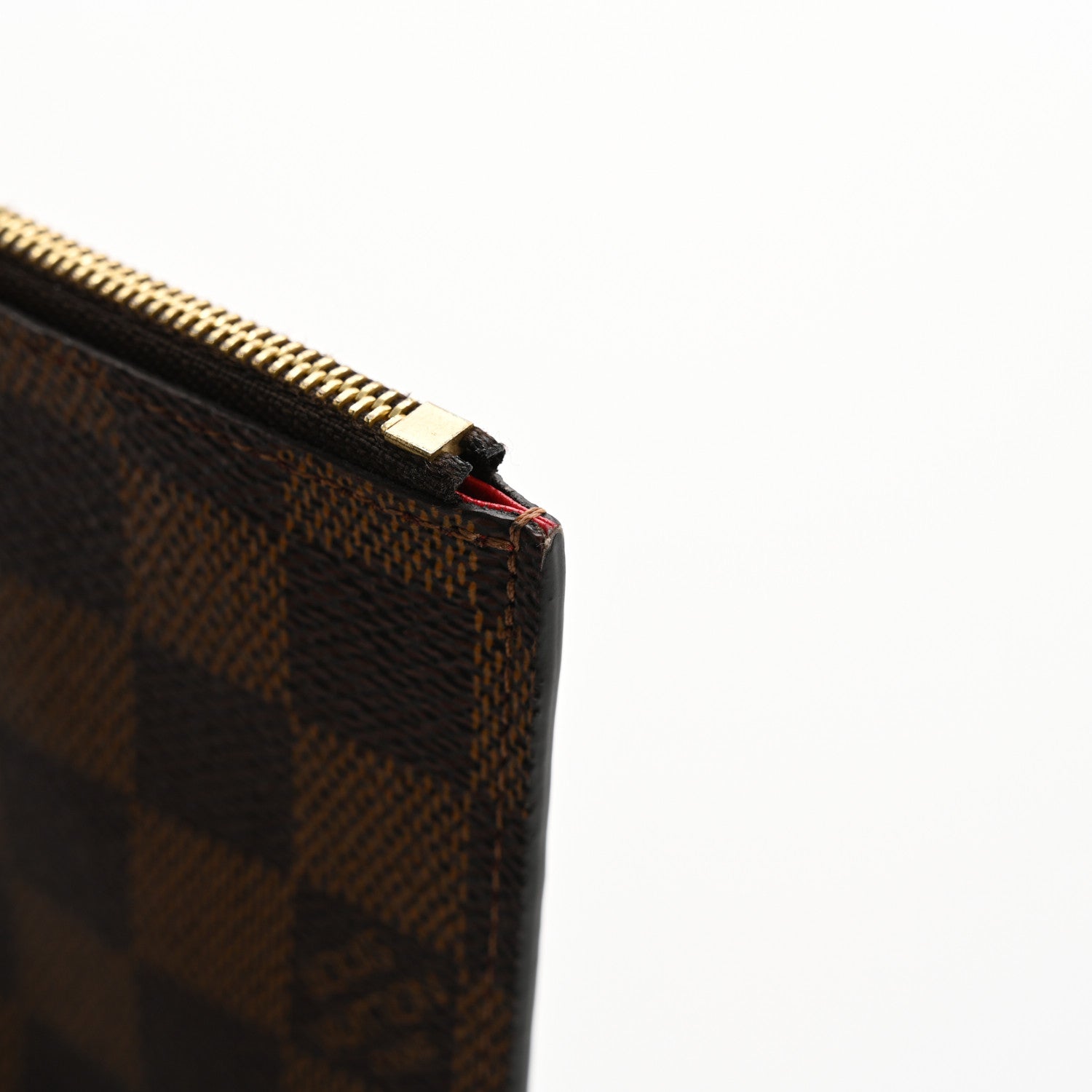 Louis Vuitton Damier Ebene Felicie Chain Wallet Zippered Insert 10 of 10