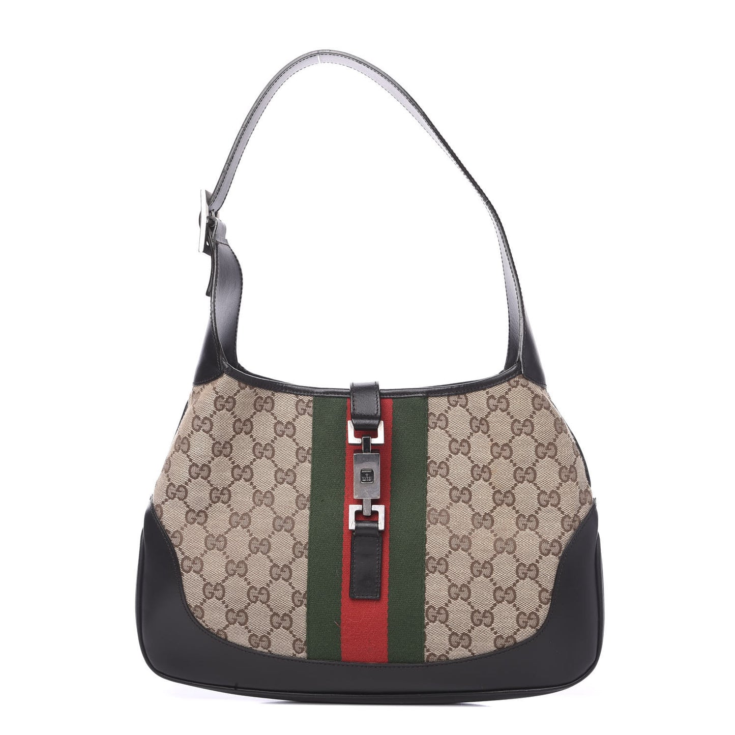 Monogram Web Jackie O Hobo Dark Brown