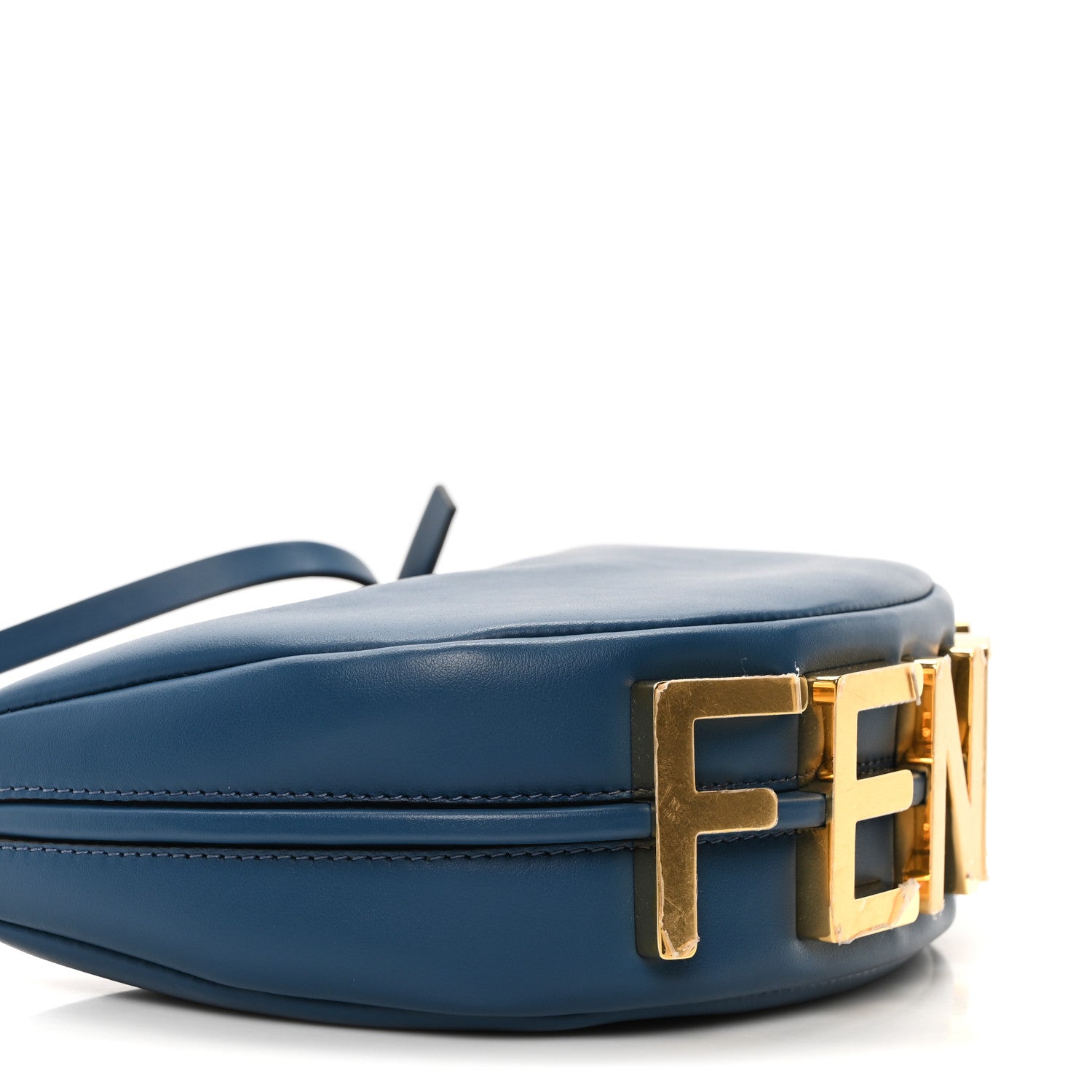 Fendi Vitello Grace Matte Mini Fendigraphy Hobo Bag Mirto 9 of 10