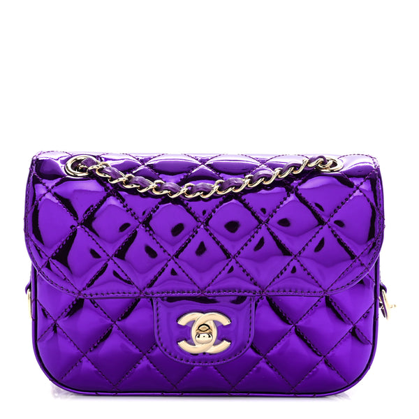 Chanel Mirror Calfskin Metallic Calfskin Quilted Hollywood