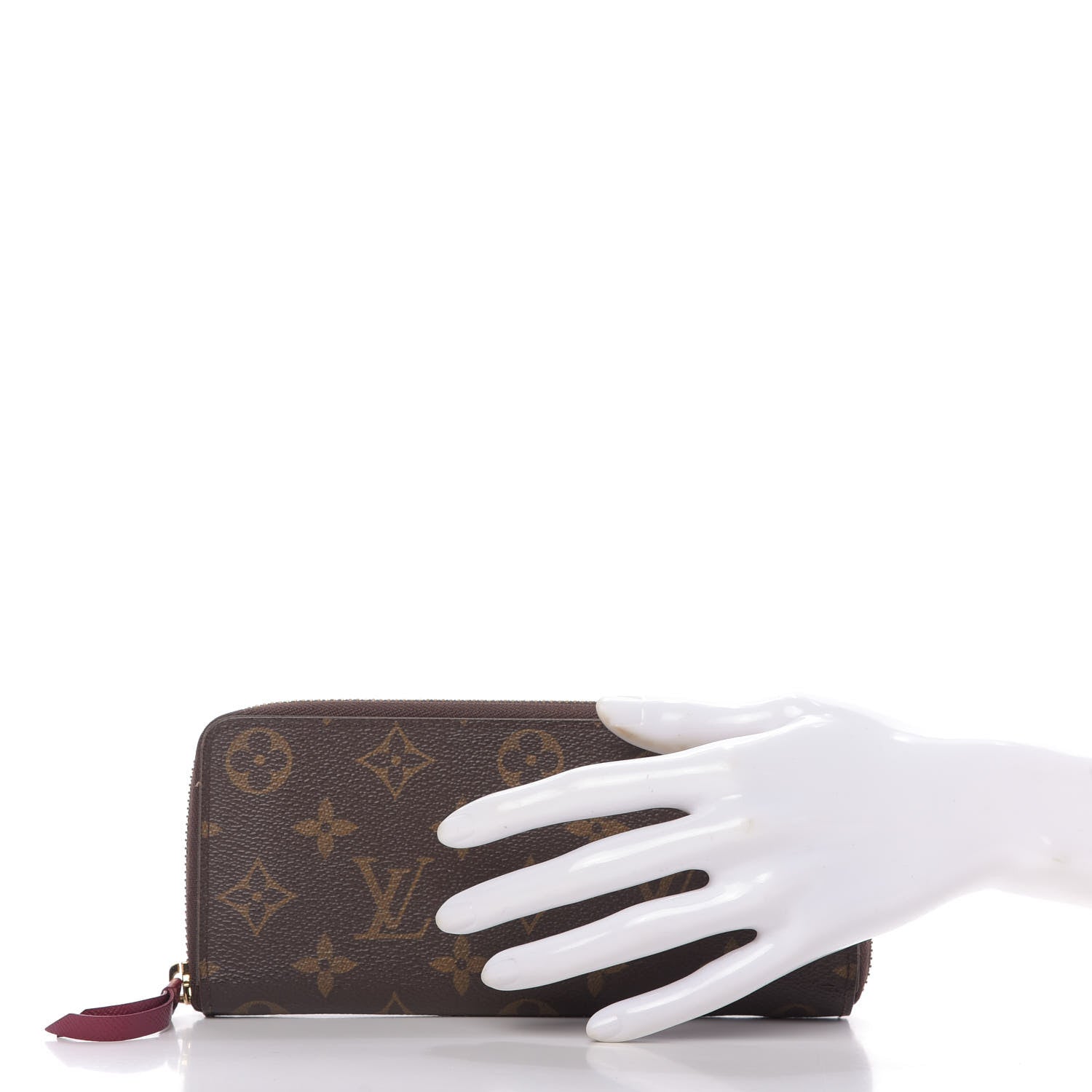 Louis Vuitton Monogram Clemence Wallet Fuchsia 2 of 9