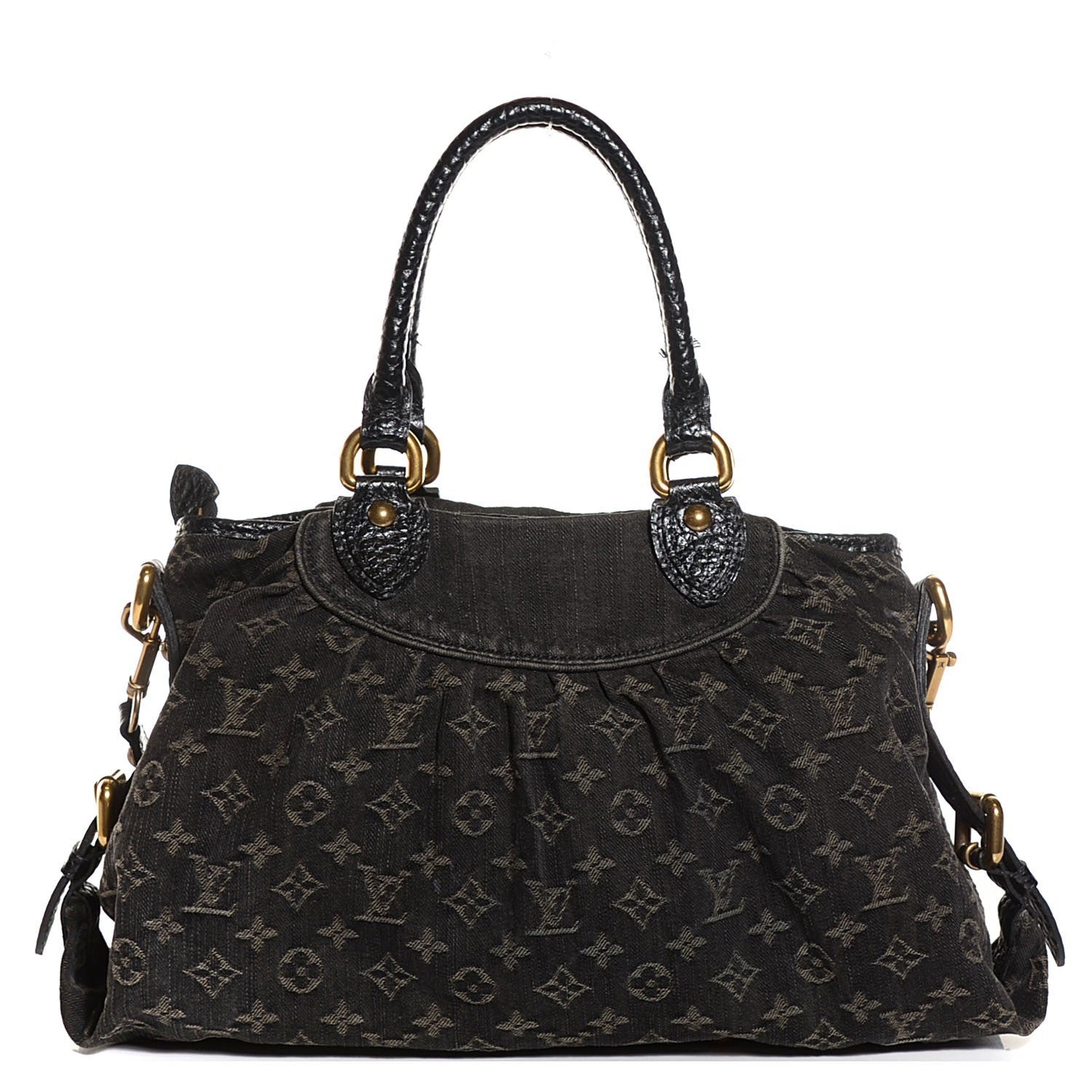 Louis Vuitton Denim Neo Cabby MM Black 1 of 7