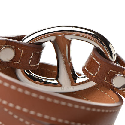 Hermes Natural Tadelakt Granville Double Tour Bracelet S Fauve 7 of 8