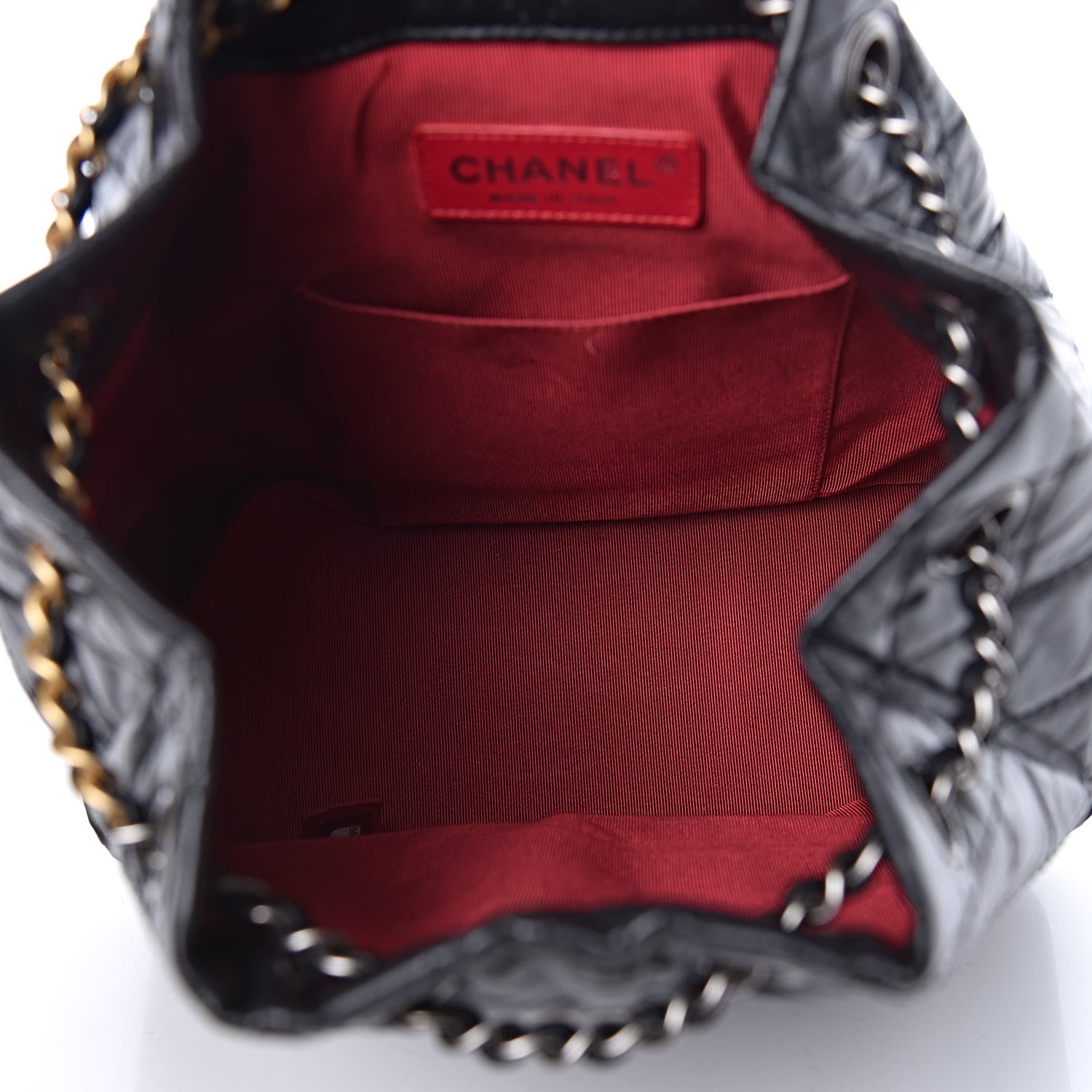 Chanel Aged Calfskin Quilted Small Gabrielle Backpack Black 5 of 9
