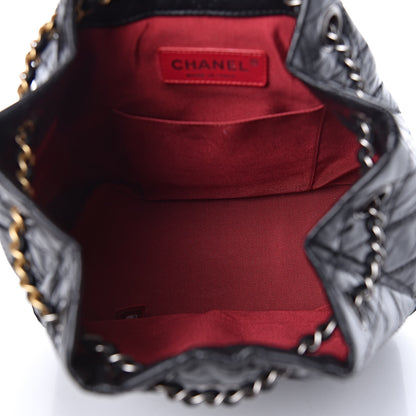 Chanel Aged Calfskin Quilted Small Gabrielle Backpack Black 5 of 9