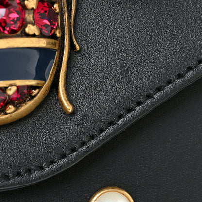 Gucci Nappa Pearl Studded Mini Queen Margaret Broadway Shoulder Bag Black 15 of 15