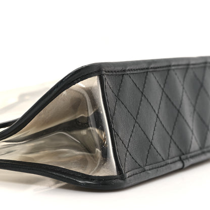 Chanel Lambskin PVC Sand By The Sea Flap With Pearl Strap Black 9 of 11