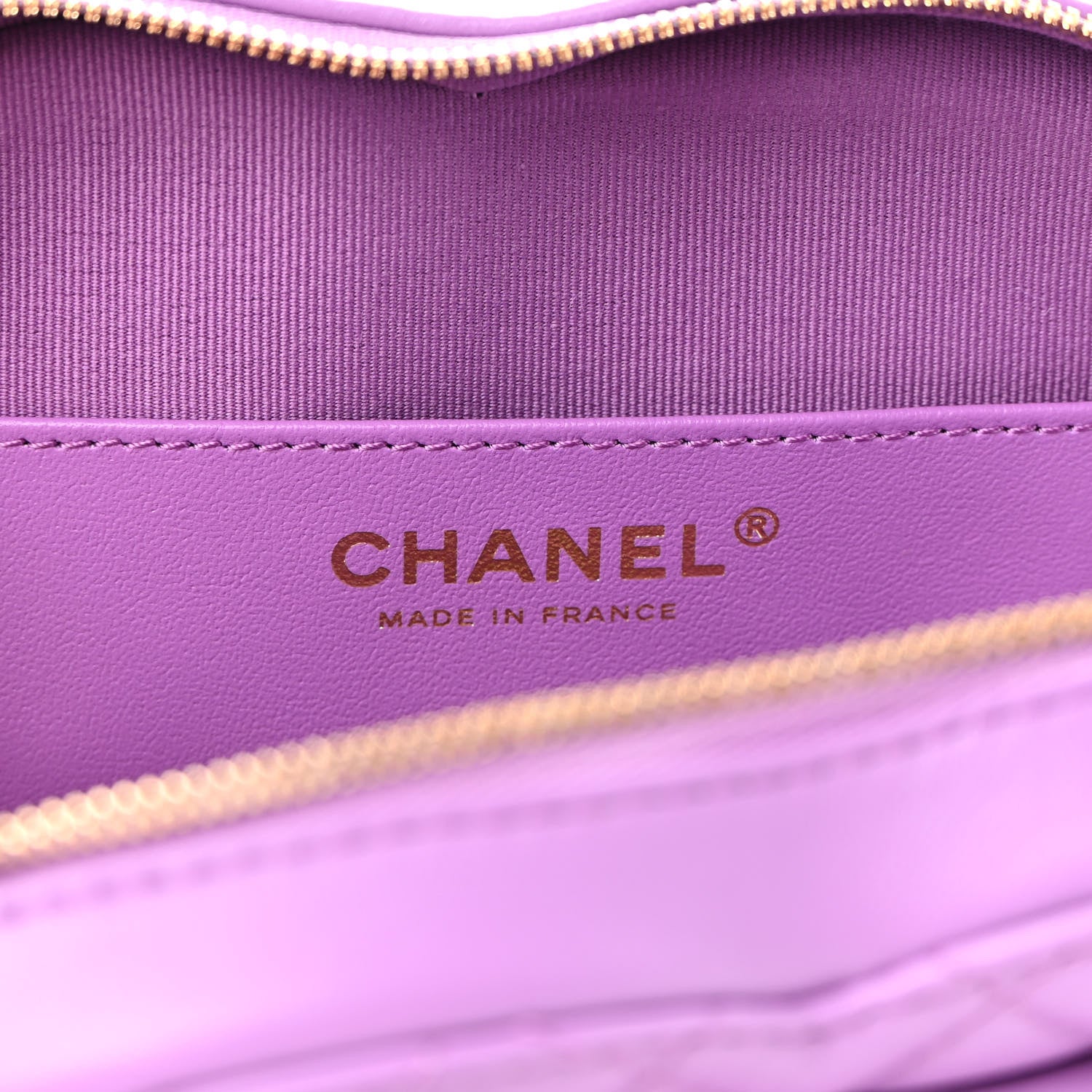 Chanel Lambskin Quilted CC In Love Heart Bag Purple 6 of 9