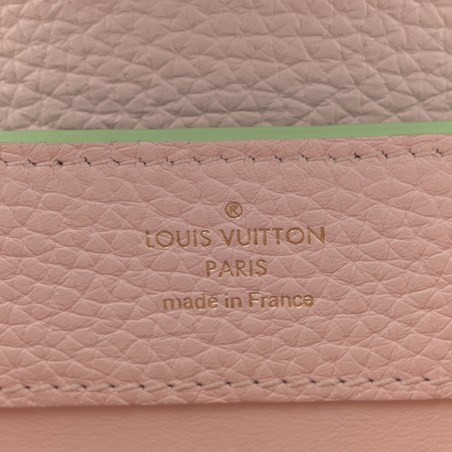 Louis Vuitton Taurillon Mini Capucines Vert Pomme 6 of 9