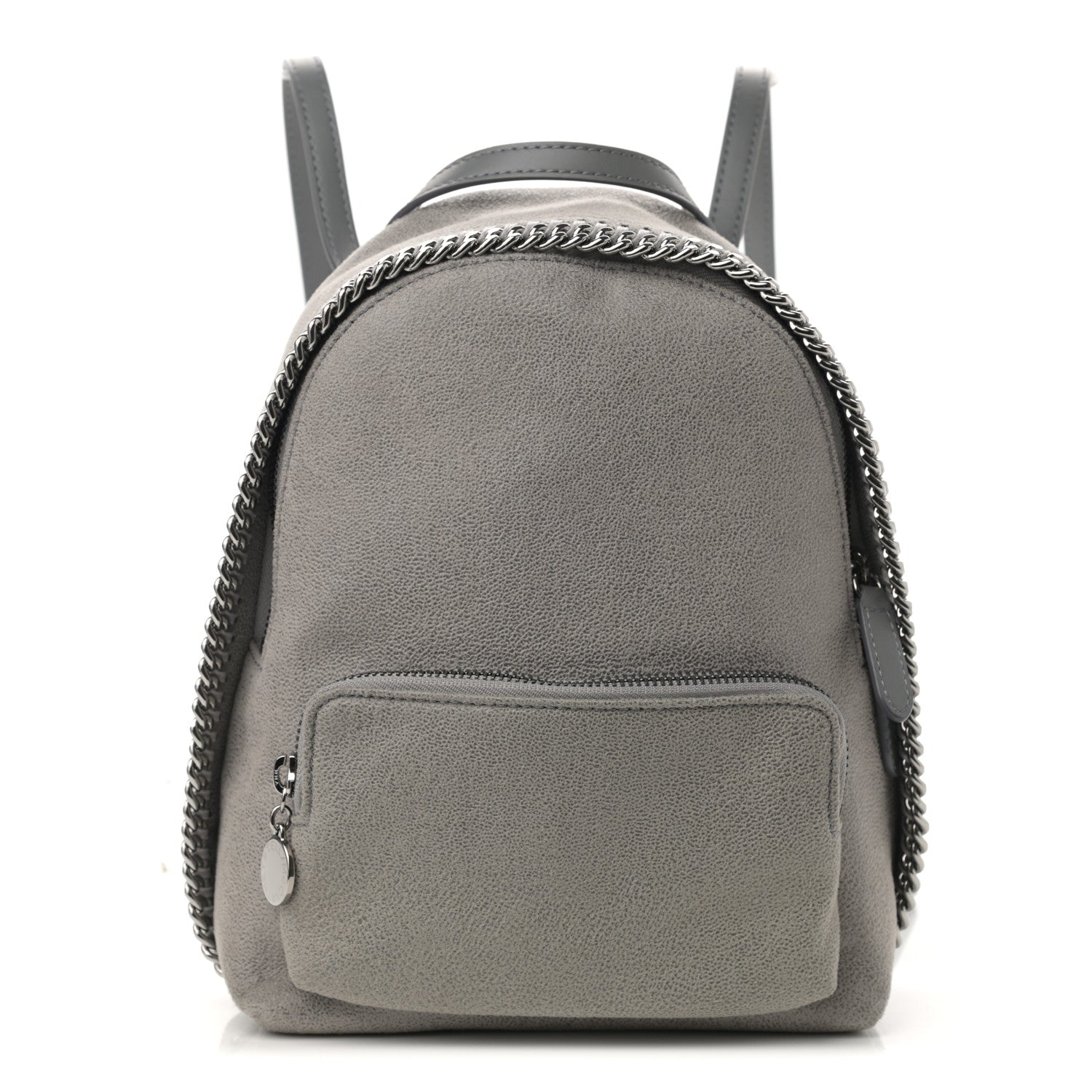 Stella McCartney Shaggy Deer Mini Falabella Backpack Light Grey 1 of 10