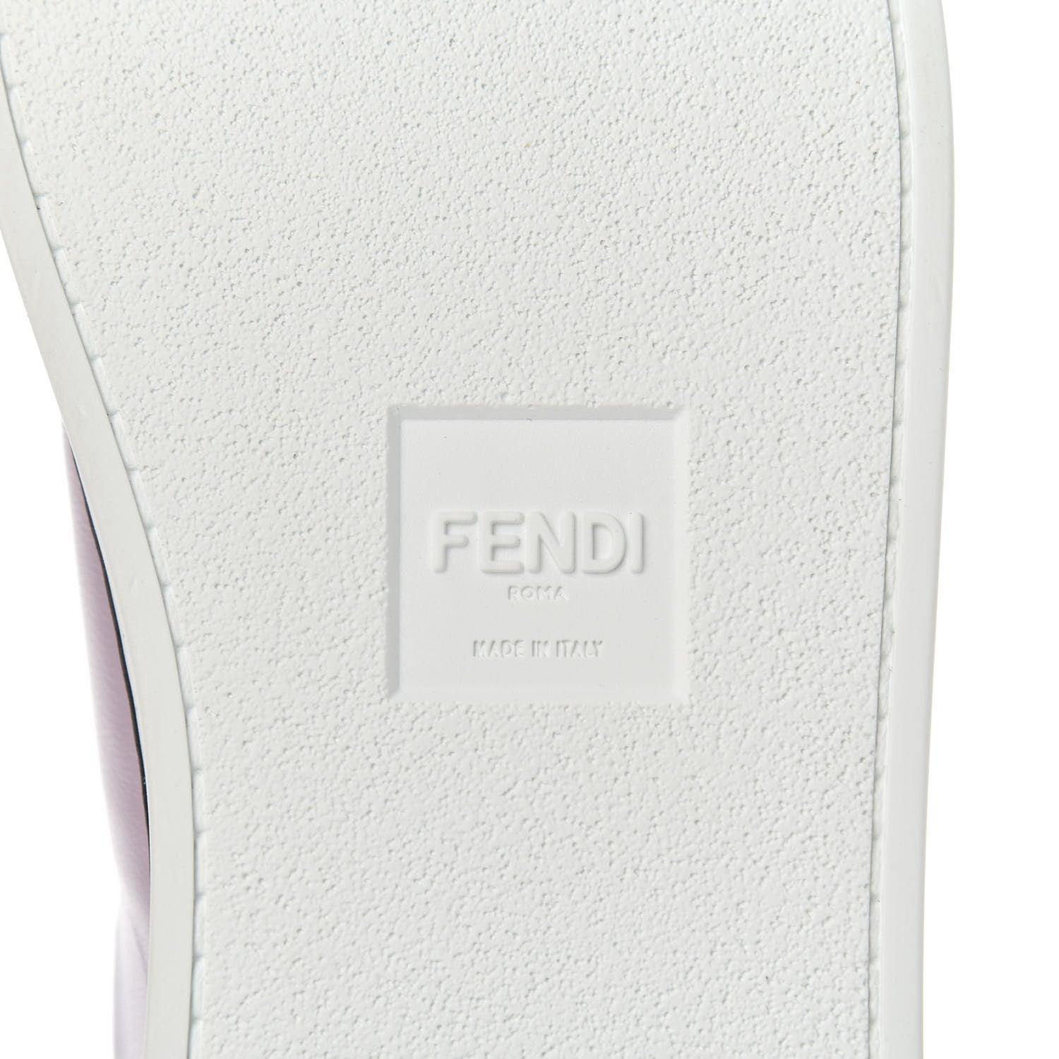 Fendi X JOSHUA VIDES Nappa Rockoclick Slip On Sneakers 38.5 Pink Xiloph White Black 7 of 9