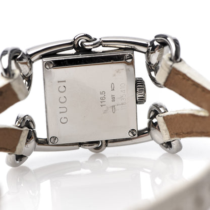 Gucci Stainless Steel Alligator Mother of Pearl 20mm Signoria Quartz Watch 7 of 9