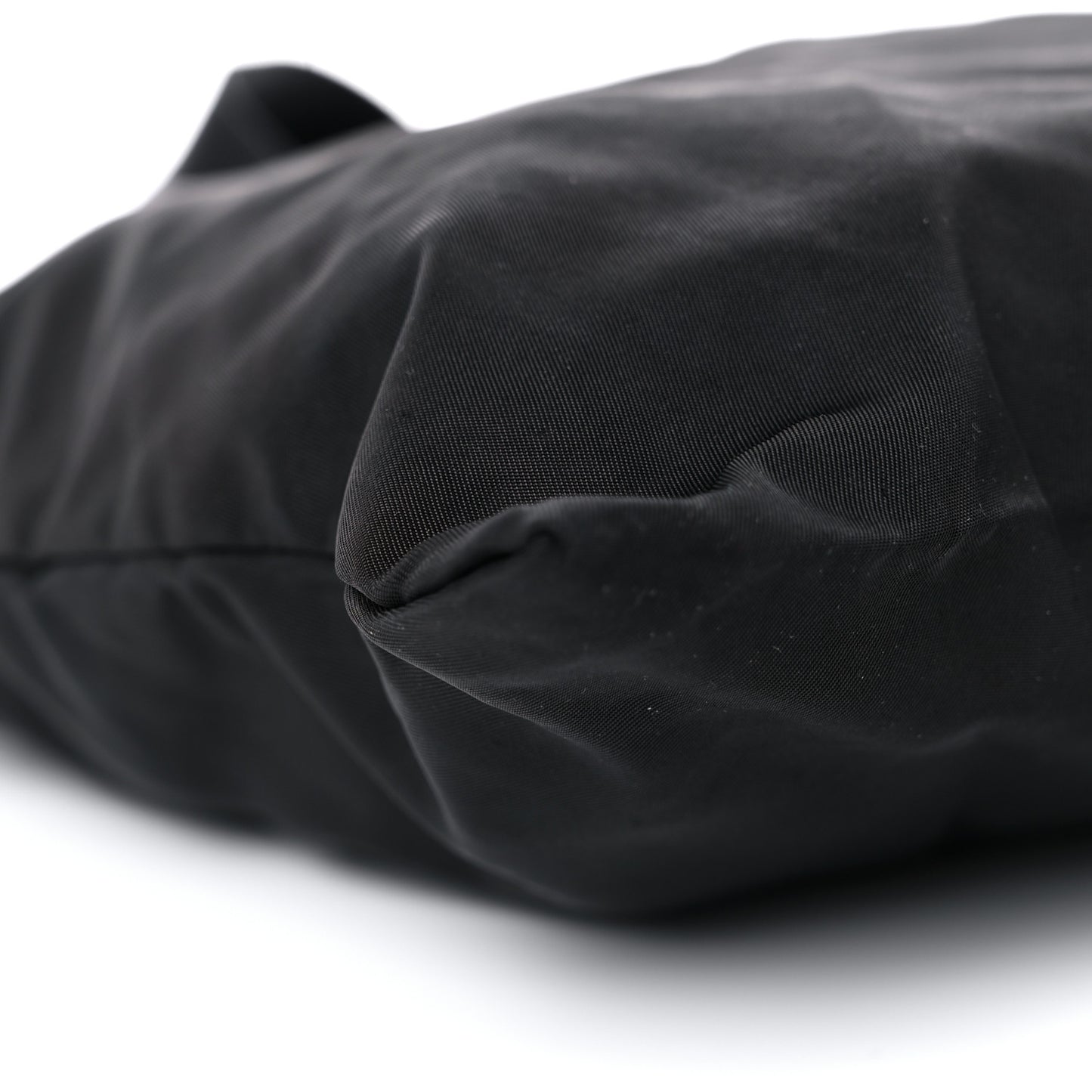 Nylon Saffiano Flat Messenger Bag Black