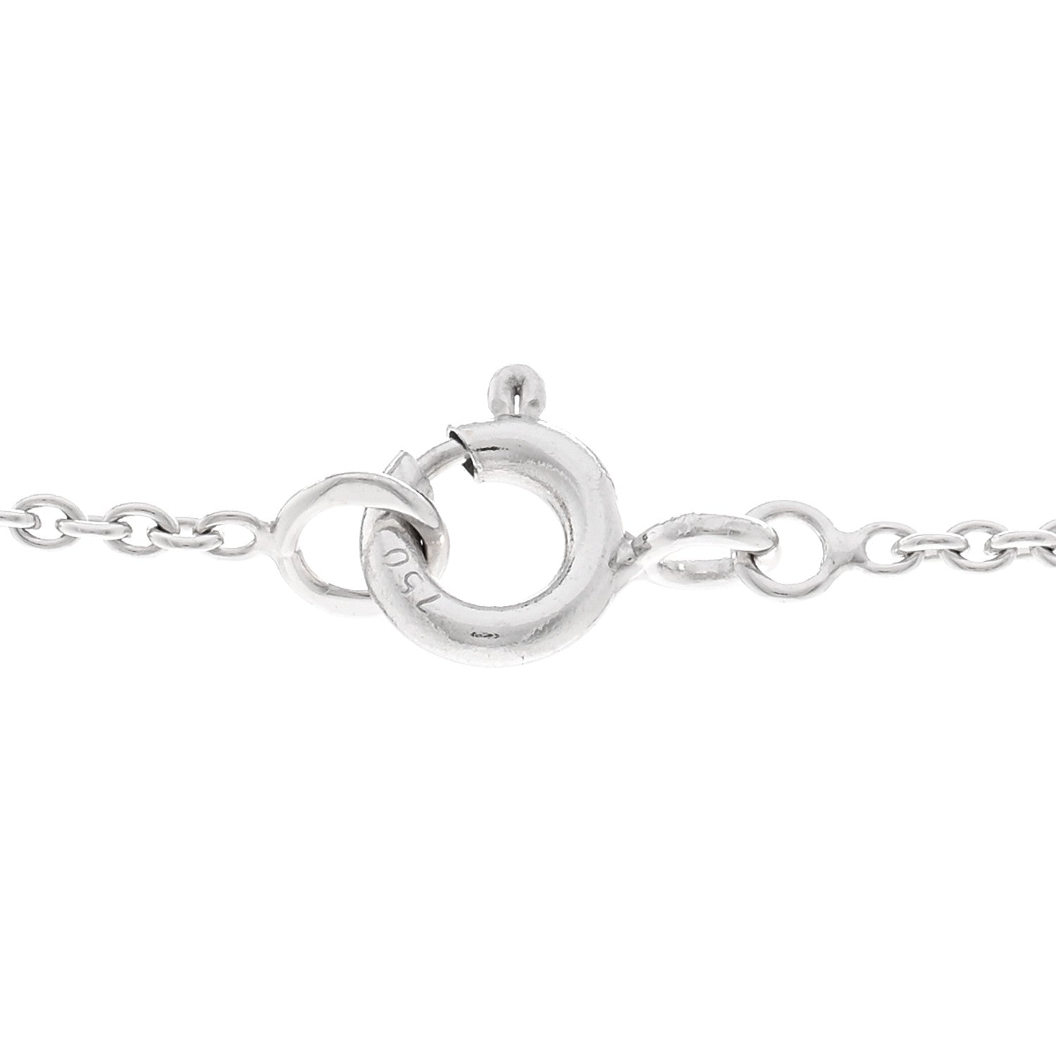 Christian Dior 18K White Gold Diamond Small Rose Dior Bagatelle Necklace 5 of 5