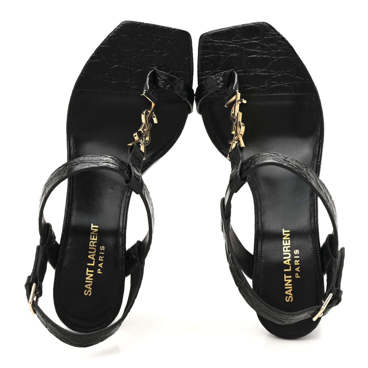 Calfskin Cassandra 75 Sandals 39.5 Black