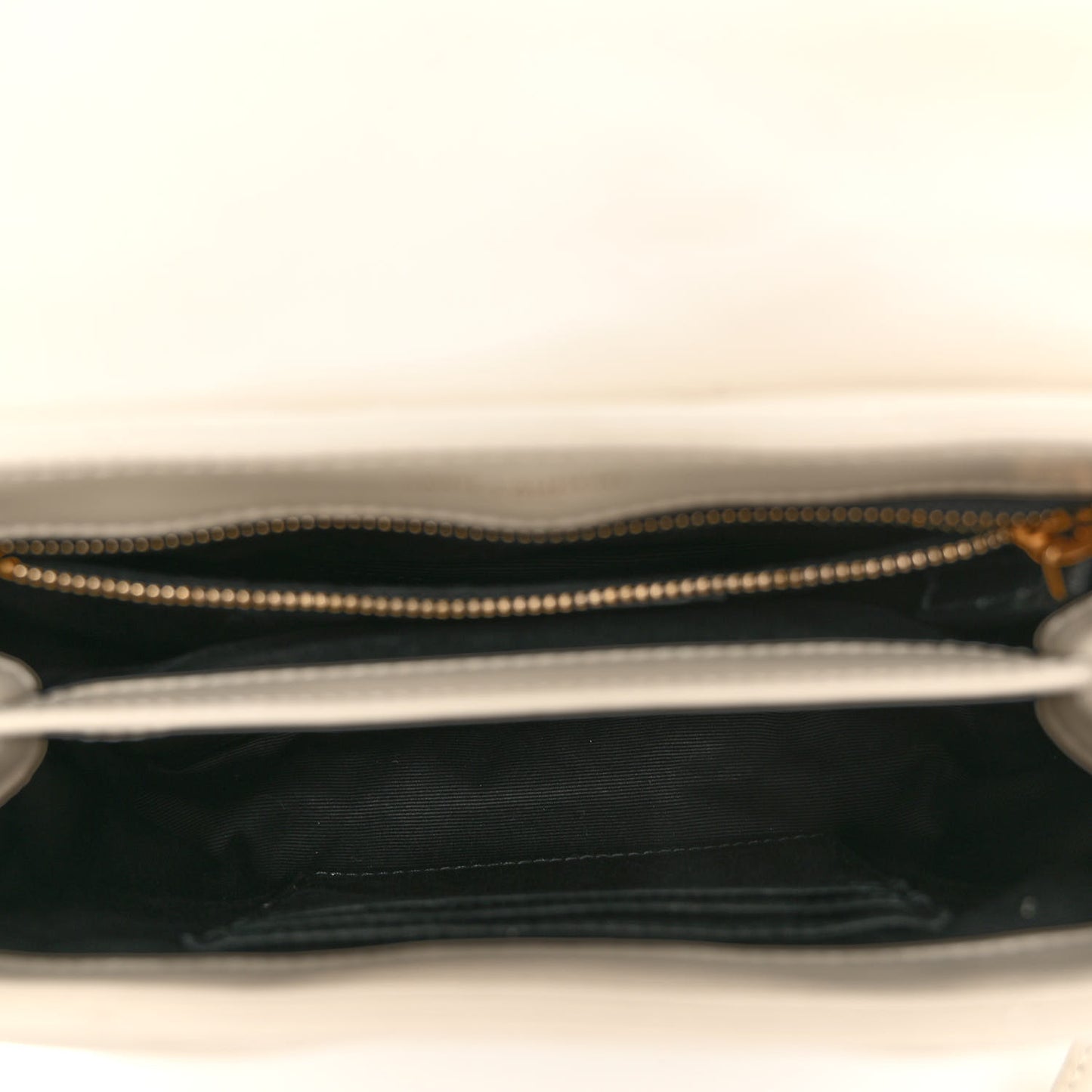 Calfskin Y Quilted Monogram Toy Loulou Crossbody Bag Blanc Vintage