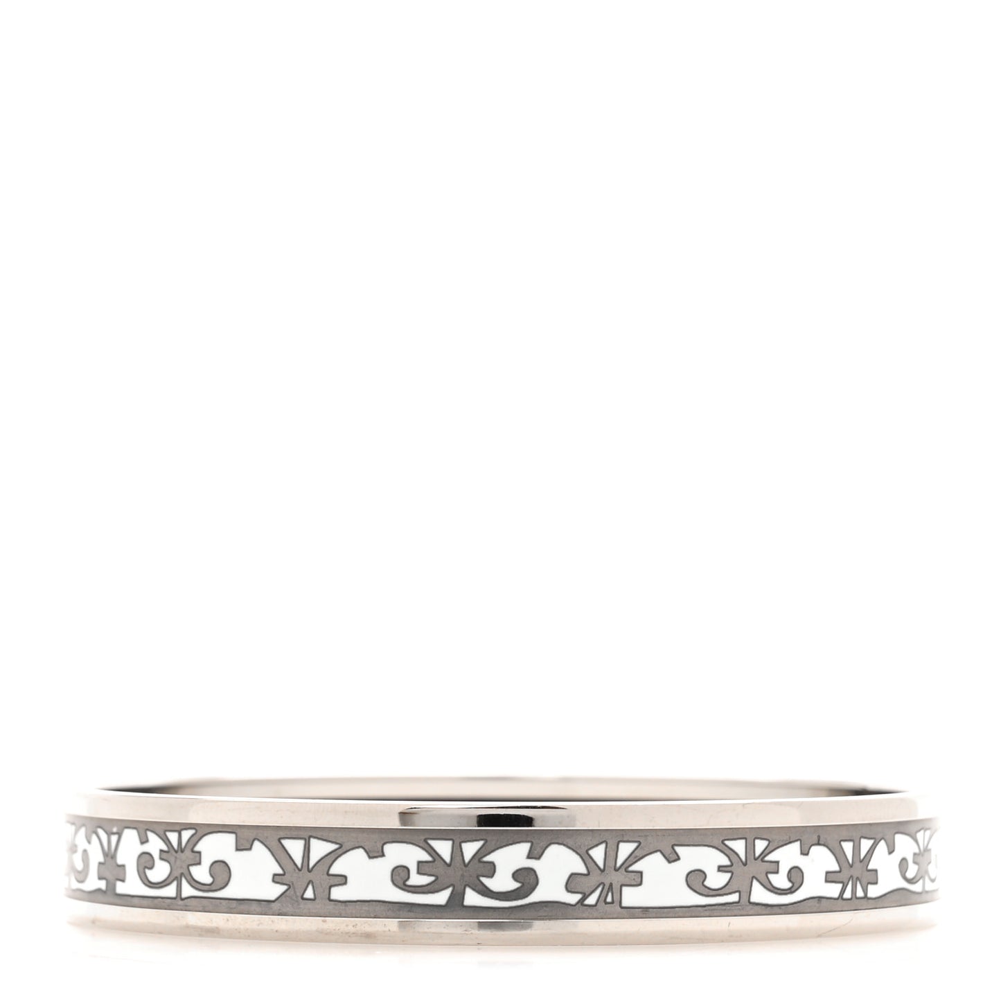Enamel Printed Narrow Balcons du Guadalquivir Bracelet 70 Platine