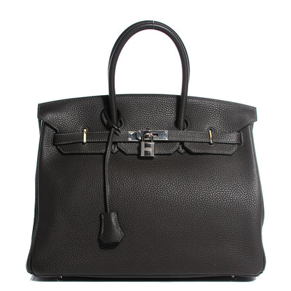 Hermes Taurillon Clemence Birkin 35 Graphite 1 of 27