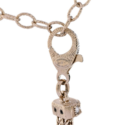 Chanel Metal Crystal Logo Choker Necklace Gold 5 of 6