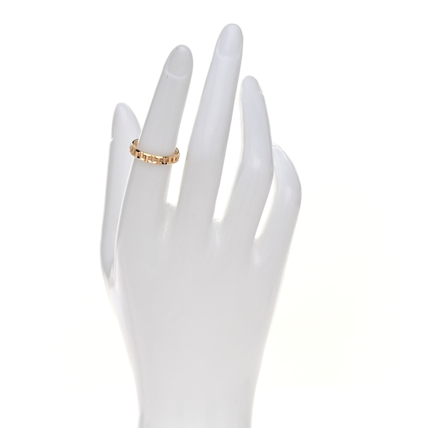 18K Rose Gold Narrow T True Ring 50 5.5