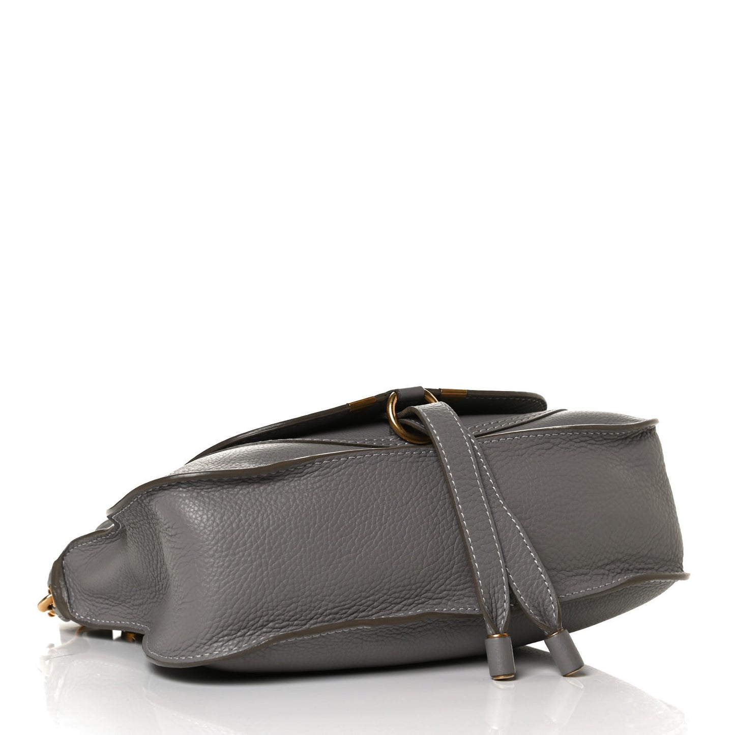 Calfskin Small Marcie Satchel Cashmere Grey