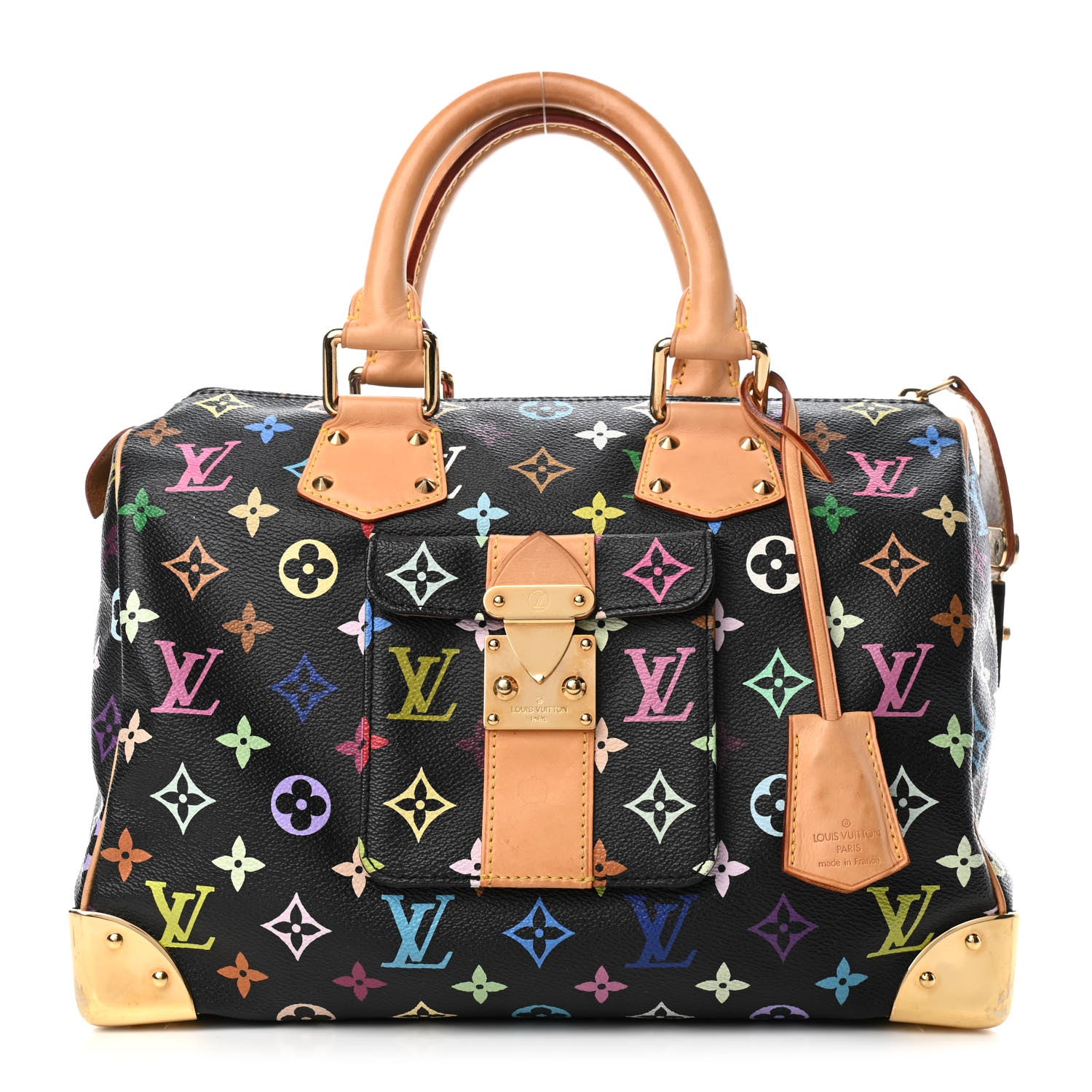 Louis Vuitton Monogram Multicolor Speedy 30 Black 1 of 4