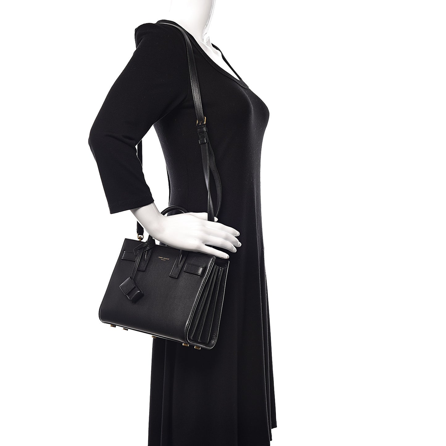 Calfskin Nano Sac De Jour Black