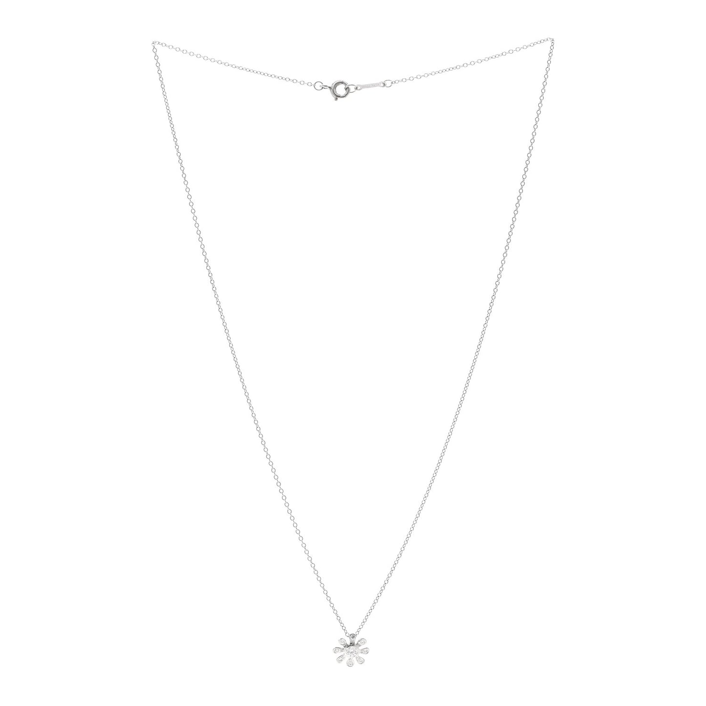 Platinum Diamond Paloma Picasso Daisy Pendant Necklace