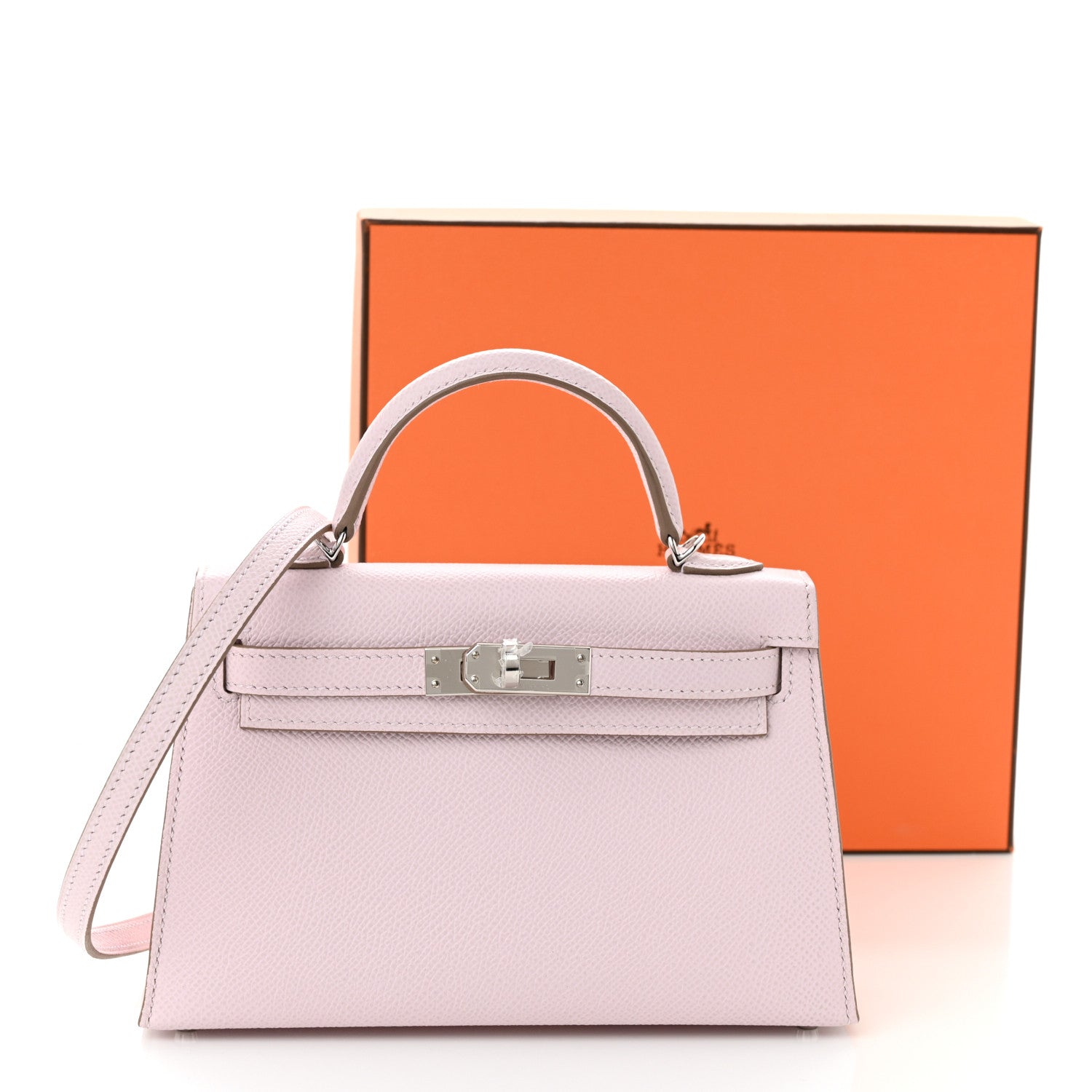 Hermes Epsom Mini Kelly Sellier 20 Mauve Pale 11 of 11