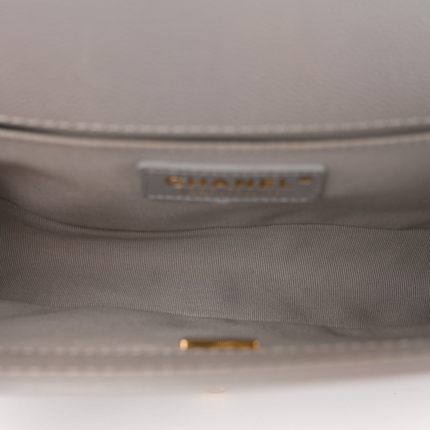 Chanel Caviar Quilted Chain Around Medium Boy Flap Grey 5 of 15
