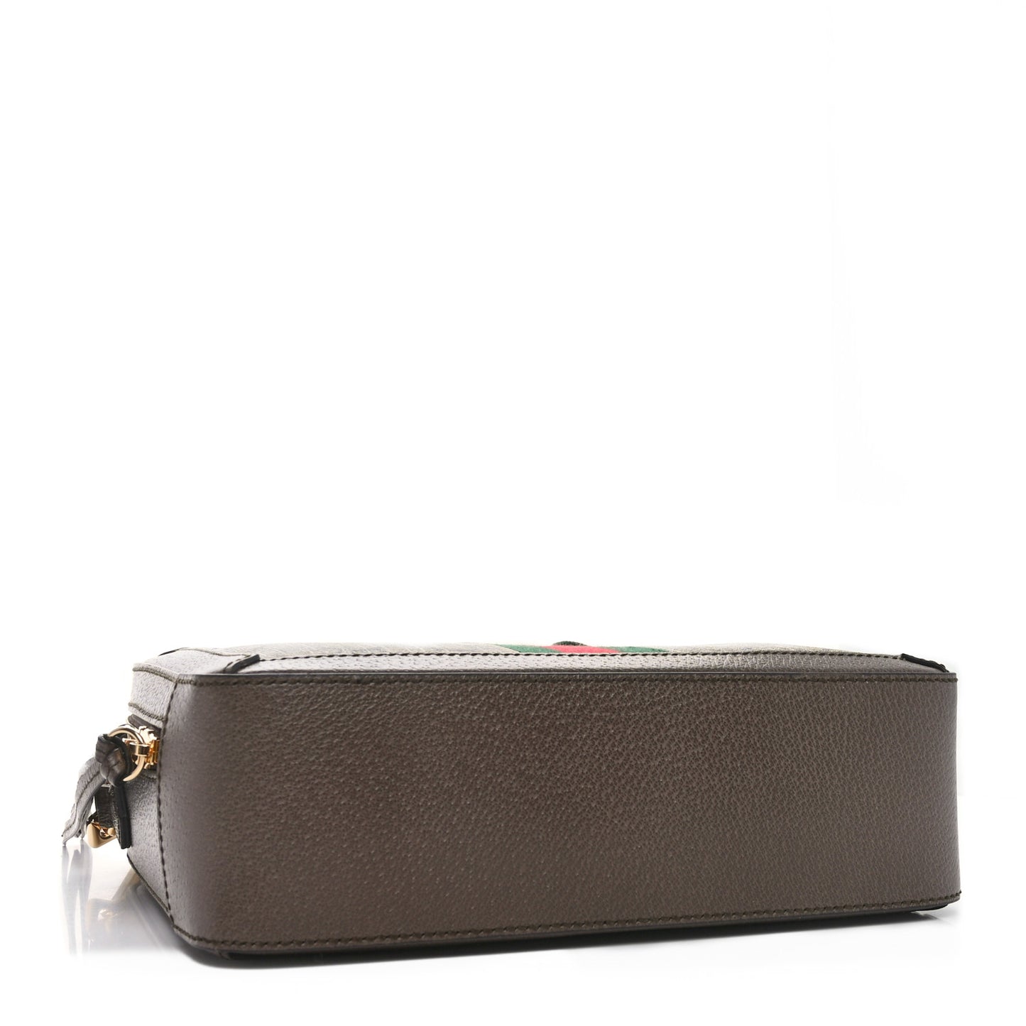 GG Supreme Monogram Web Small Ophidia Top Handle Shoulder Bag Brown