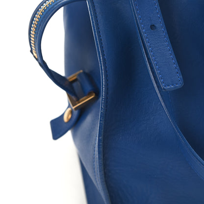 Saint Laurent Calfskin Small Classic Y Cabas Royal Blue 10 of 12
