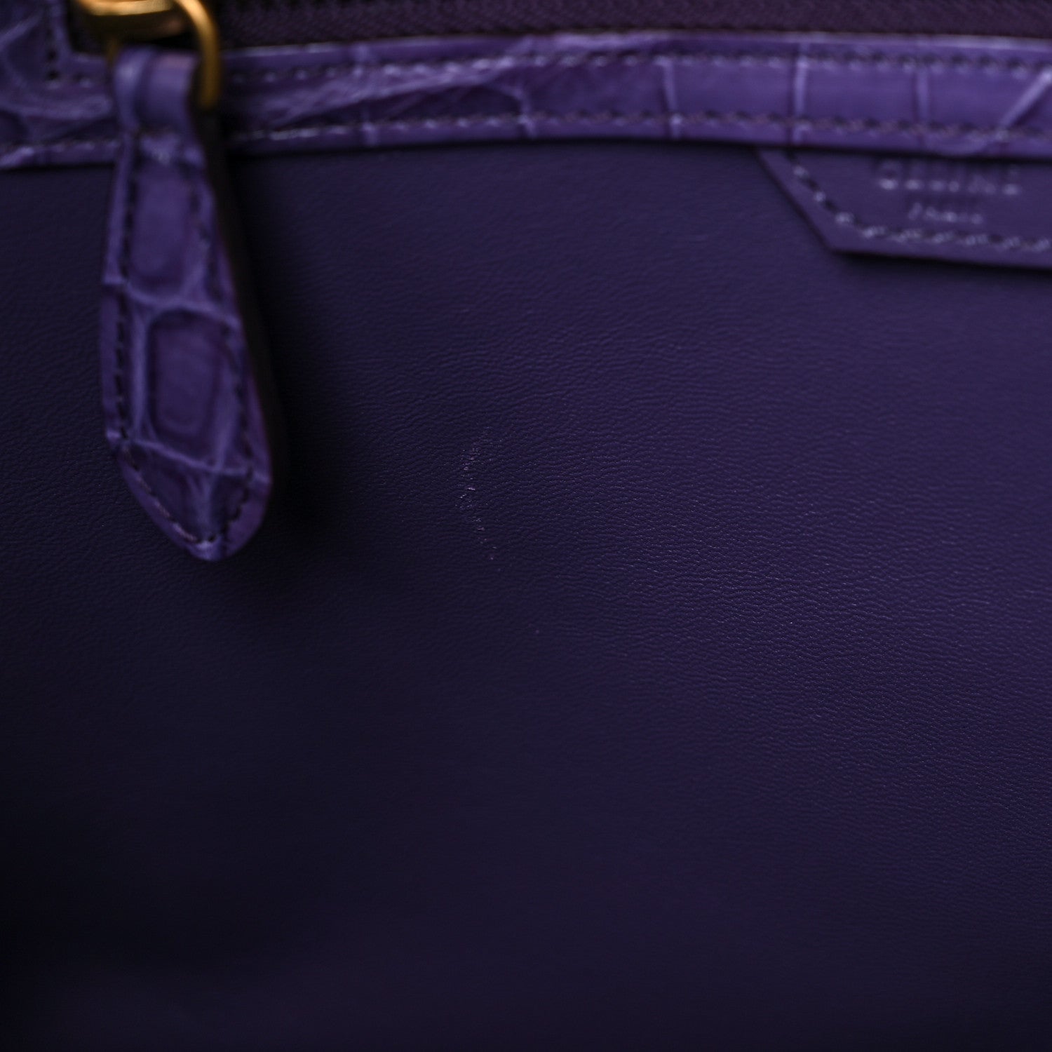 Celine Crocodile Mini Luggage Purple 11 of 12